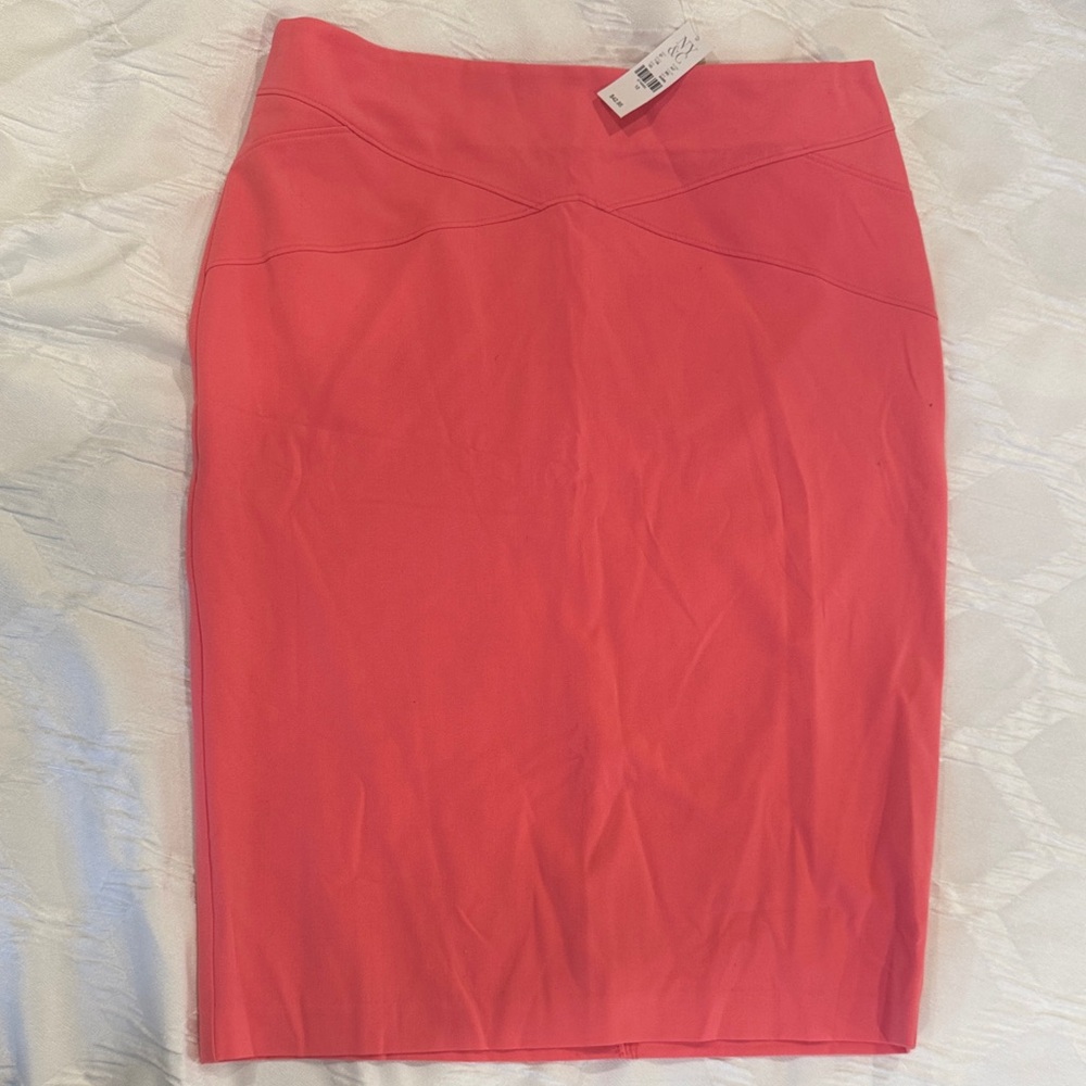 Elegant Coral Pencil Skirt NY&C